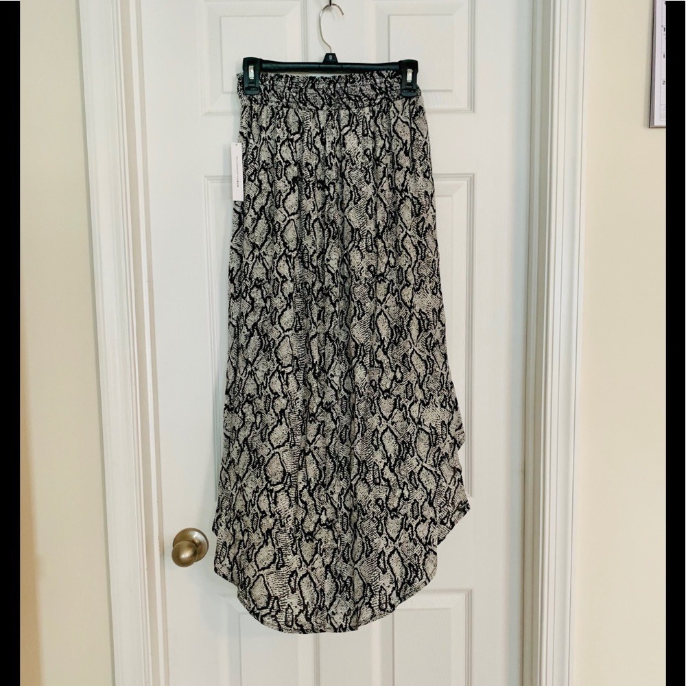 Joe B Smocked Waist Woven Maxi Skirt Size Extra Small